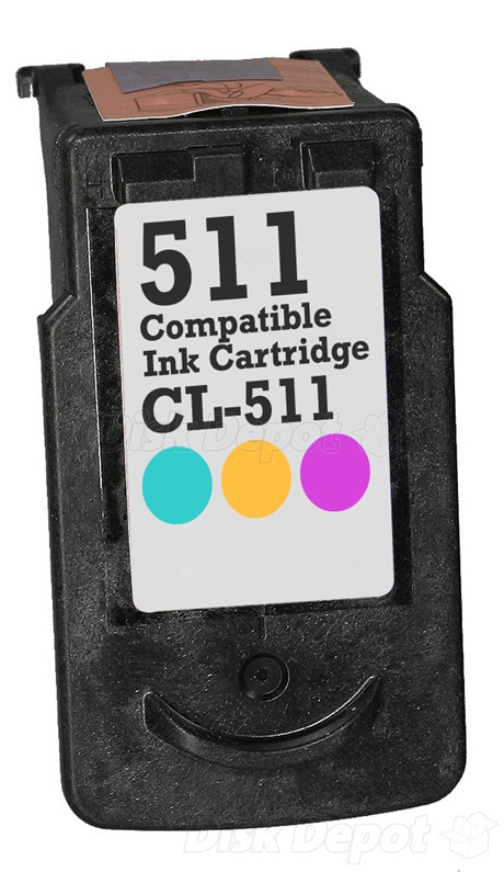 Cartouches D'encre Reconditionnées CL511XL - Compatibles Canon CL-511, Haute Capacité, Pour PIXMA MP, MX, IP Séries