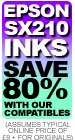 Epson SX-210 Ink- Savings of 80% when you use our compatibles rather than Epson