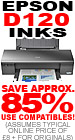 Epson D-120 Ink- Authentic savings of around 85% when you use compatibles instead of originals
