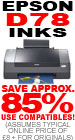 Epson D-78 Ink- Savings of around 85% when you use Disk Depot
