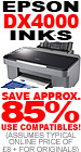 Epson DX-4000 Ink- Authentic savings of around 85% when you use compatibles instead of originals