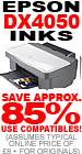 Epson DX-4050 Ink- Authentic savings of around 85% when you use our range compatible ink instead of Epson