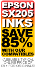 Epson SX-205 Ink- Savings of 85% when you use Disk Depot