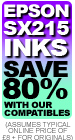 Epson SX-215 Ink- Savings of 80% when you use our compatibles rather than Epson