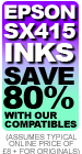 Epson SX-415 Inks- Save 80% when you use our compatibles rather than Epson